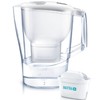 Brita Water Purifier Pot Aluna XL White Filtered Water Capacity 1.75L Total Capacity 3.5L Maxtra Plus with 1 Cartridge