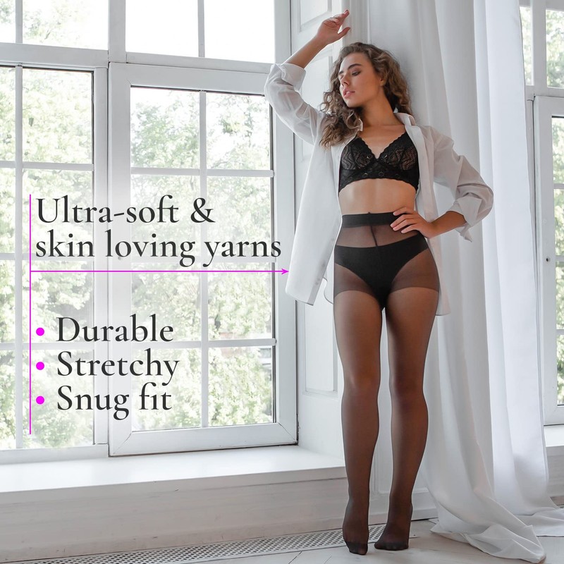 BANANALU S to XXL No Gusset 20 Denier Fine Elastic