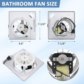 S97012026 Replacement Fan for Br-oan-Nu-Tone 663, 670, 671, 688, 689, BP90, BP46, Bathroom Exhaust Fan for Br-oan 688 Bathroom Fan Ceiling Fan 696N-R02 B Unit