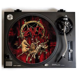 Universal Slayer Hell Awaits Turntable Slipmat for Vinyl Records 12" DJ Slip Mat Platter