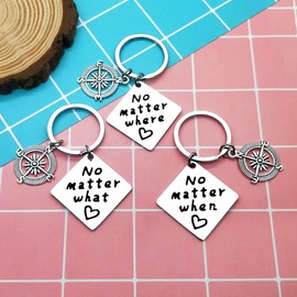 3pcs Best Friend Keyrings Friendship Gifts for Girls/Boys Friendship Keyrings for Women/Men BBF Keychain Christmas Birthday Gift for Family Sisters Gift Brothers Gift Graduation Gift for Daughter Son