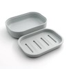 Hooiolye Set of 4 Plastic Soap Dish Container Box, Double