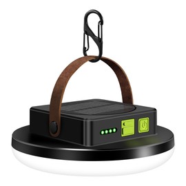 WholeFire Solar LED Campinglampe, LED Zelt Licht für Camping hängend, Camping Laterne mit 4 Modi, Camping Lichter Lampe für Outdoor, Notfall, Angeln, Wandern