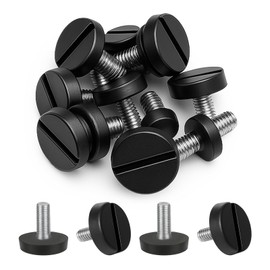 Yuomeaz 12 PCS Furniture Leveling Feet, Adjustable Table Feet Screw on, Table Levelers for Dresser, Tables Chair, Furniture Legs, Keep Balance, Reduce Noise