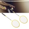 Badminton Rackets Iron Alloy Lightweight Badminton Racquets with 3 Balls