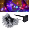 12m Solar LED String Lights Snowflake Rainproof Decoration Flashing Lights