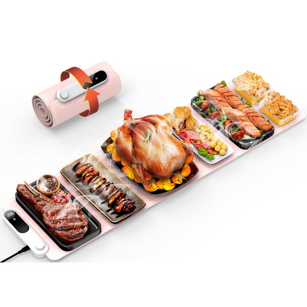 FEPPO Food Warmers for Parties Buffet, Upgrade Size 42"x12", Fast