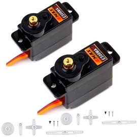 ICQUANZX 2pcs ES08MA II 12g Mini Metal Gear Analog Servo Shockproof Stabilizing Machine for RC Models
