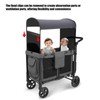 LUAATT Side Breathable Sunshade Canopy with Clamps,UPF50+ Front and Rear