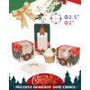 qiqee Christmas Cupcake Boxes Individual 100pcs Auto-Popup 3.5" x 3.5"
