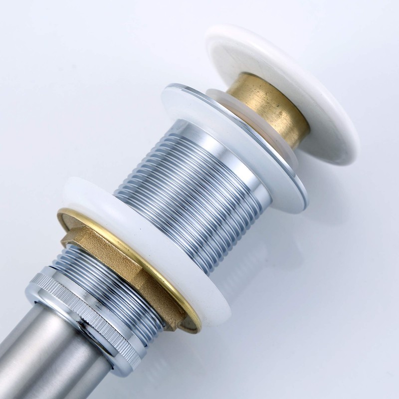 Luxier DS01-TP 1-5/8 in. Brass Bathroom and Vessel Sink Push