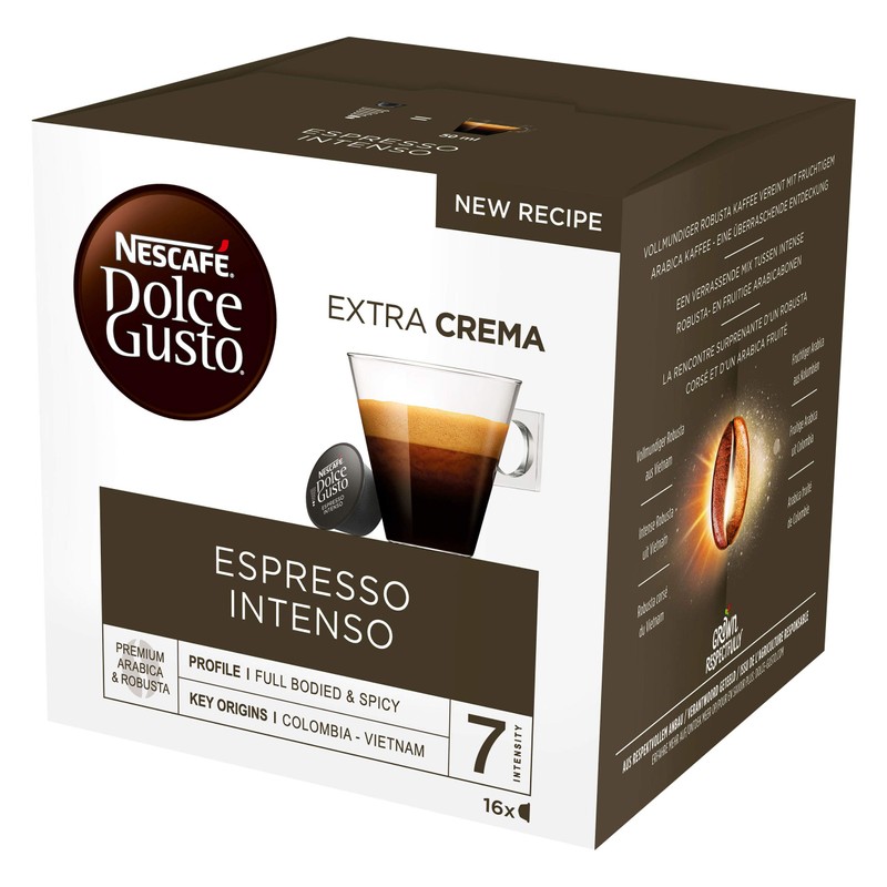 NESCAFÉ Dolce Gusto Espresso Intenso Coffee Pods, 16 capsules (48