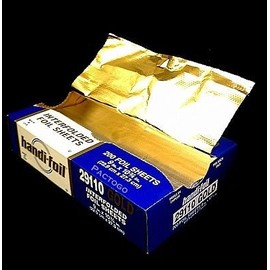 Handi-Foil 9"x10.75" Gold Aluminum Foil Premium Quality Pop-Up Sheets 2 x 200PK (pack of 400)