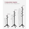 VASAGLE Solid Wood Coat Rack, Free Standing Tree-Shaped Coat Rack