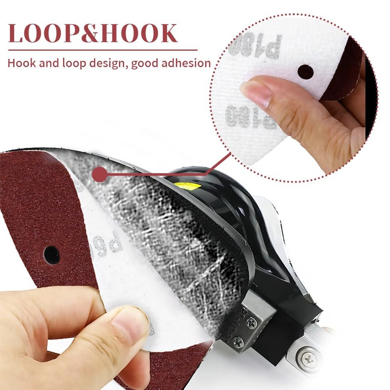 25 Pcs Sandpaper for Electric Sander - 5 Hole Detail