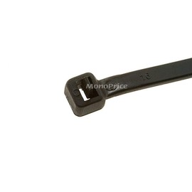 Monoprice 105797 8-Inch 50LBS Releasable Cable tie, 100-Piece/Pack, Black