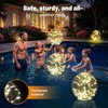 2 Pack Floating Pool Lights Solar Powered 14 inch Pool