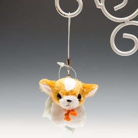 たけのこ(Takenoco) フォンテーヌストラップ チワワ ブラウン ぬいぐるみ 38025