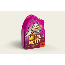 Schmidt Spiele 40899 Mogel Motte Deluxe, Three Magicians Card Game in a Metal Tin and Special Equipment
