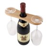 Frescorr - Wine Bottle & Glass Holder - Handmade Wooden