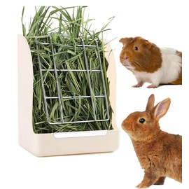 Litewoo Rabbit Automatic Feeder Hay Rack Food Bowl Suitable for Guinea Pigs, Rabbits, Chinchillas and Other Small Animals