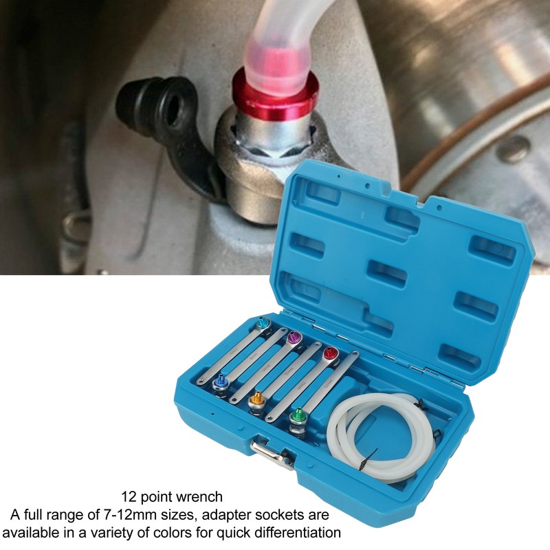 Brake Bleeding Spanner Tool Kit 7 to 12mm 12 Point