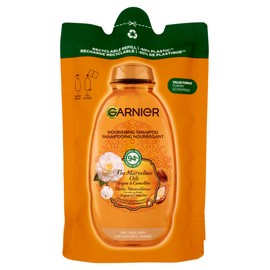 Garnier Ultra Wunderbare Öle Argan & Kamelie, Eco-Nachfüll-Shampoo, nährend, trockenes Haar, stumpfes Haar, 250 ml