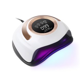 168W Professional LED Nail Lamp – High-Power, No Black Hands, Fast Curing Gel Nail Dryer for Salon & Home Use