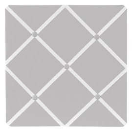 Solid Grey Fabric Memory/Memo Photo Bulletin Board
