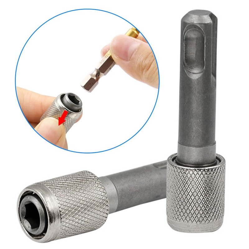 2 Pcs SDS Bit Adapter Hex Socket Drill Holder Converter