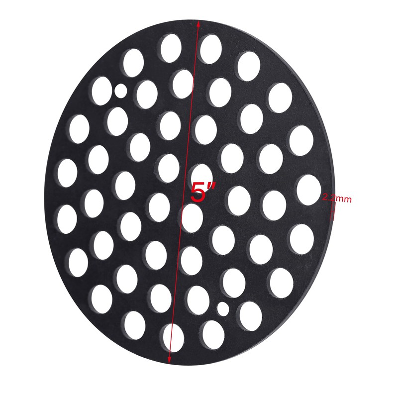 Bueyfolt 5inch Cast Iron Drain Cover, Garage Drain Cover, Floor