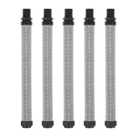 Airless Spray Gun Filter 60 Mesh Push on Type 0089958 0154842 Airless Paint Sprayer Replacement Spraying Accessories Compatible for Wagner and Titan Airless Spray Gun (Black 5pcs)