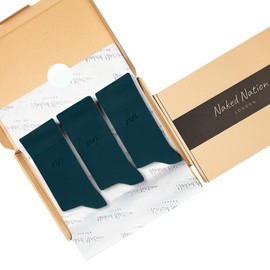 Naked Nation 6 Pairs Luxurious Bamboo Socks for Men and Women, Super Soft Unisex Socks, Multipack with Planet Friendly Gift Box, British Brand, UK Size 4-8/9-13