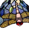 Radiance Goods Dragonfly Tiffany-Style 1 Light Accent Table Lamp 8"