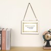 JUXYES Wall Hanging Business License Frame Brass License Certificate Display