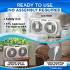 Comfort Zone Twin Window Fan with Reversible Airflow Control, 9