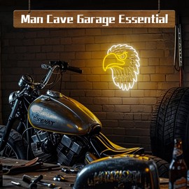 Lampeez Eagle Neon Sign, LED Eagle Night Light for Room Decor, Wall Decoration Gifts for Kids Teens Women Men