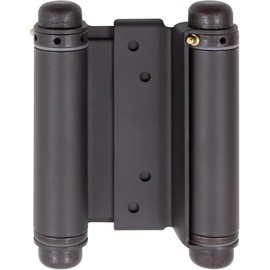 Stone Harbor Hardware Heavy-Duty Double Acting Spring Hinge, 4 Inches, Fits Doors 7/8" to 1-1/8" Thick, 1-Pack, Oil-Rubbed Bronze