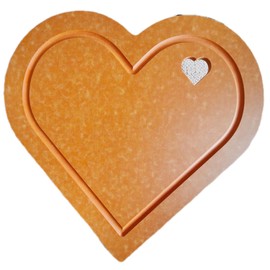Heart Shaped Cutting Board Fiber Board 13"X13"X 0.23" Pizza Board Serving Board Charcuterie Board Gifts for Anniversary Valentines Day Mothers Day