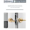 SORWDUERM 1 Pack Gold Door Lever Passage Door Levers Brushed