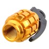 TOMALL Grenade Shape Style Tyre Valve Stem Caps, Gold