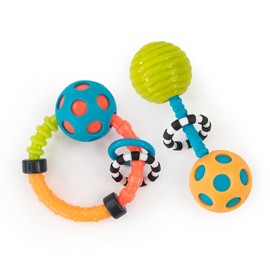 Sassy My First Bend & Flex - Juego de sonajero de 2 piezas, para mayores de 0 meses