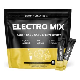 Electrolitos Sin Azúcar En Polvo - Sales Minerales | Hidratación Bajo En Calorías, Apto Dieta Keto | Rehidratación - 20 Sticks - Pre Entreno - Pre Workout - Hidratante Sabor Camu Camu Efervescente