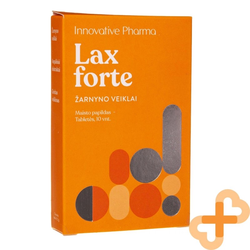 LAXFORTE 10 Tablets Supplement for Bowel Function Care with Rhubarb