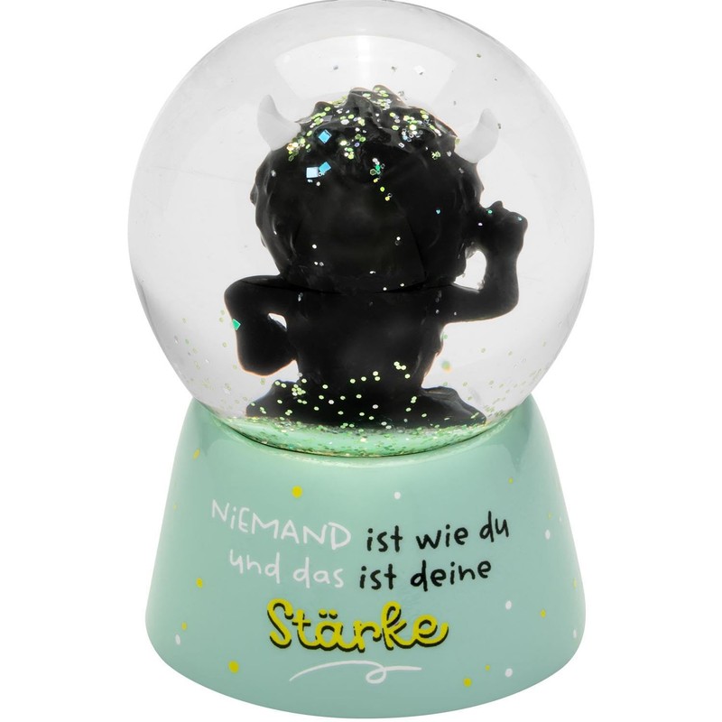 H:PPY Life Dream Globe Monster with Saying Strength | Snow