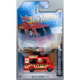 Hot Wheels 2011 HW City Works 174/244 RED FRIBURGER'S Grill ICE Cream Truck 4/10