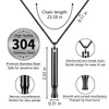 LAMKHOO Breathing Necklace to Quit Smoking and Vaping - Refillable