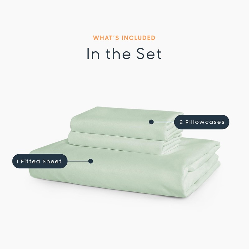 Wake In Cloud - Queen Fitted Sheet Set, 1000TC Ultra