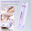 Edecor Depiladora Eléctrica Rasuradora Mujer Doble Cabezal