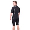 Ist/Dolphin Men's Sky/Shorty Diving Suit, Black/Silver, M, black/silver, M